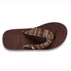 Top view Sanük Fraid Not St Men's Hemp Flip Flops - Seed Blanket
