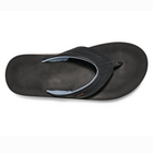 Sanük Tiderush Men's Water Friendly Flip Flops - Black top view