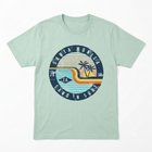 Sand 'n Surf Santa Monica Skald Palms/ Sun Ringspun Tee - Pale Jade