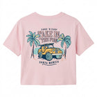 Sand n' Surf Santa Monica Take in the Fun Short Cropped T-Shirt - Blush (Back)