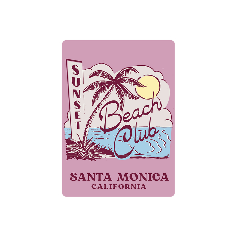 Santa Monica Beach Club Magnet