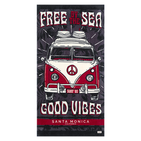 Santa Monica Combi Vibes Beach Towel