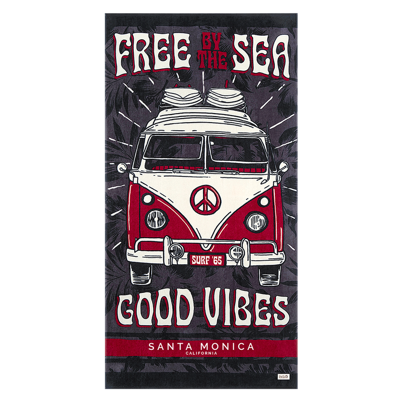 Santa Monica Combi Vibes Beach Towel