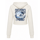 Santa Monica Jr Cropped Zip Hoodie Bone_B