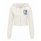 Santa Monica Jr Cropped Zip Hoodie Bone_F