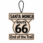 Santa Monica 66 End of Trail Car Freshener