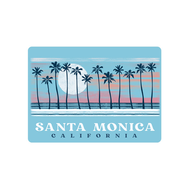 Santa Monica Sunset Beach Magnet