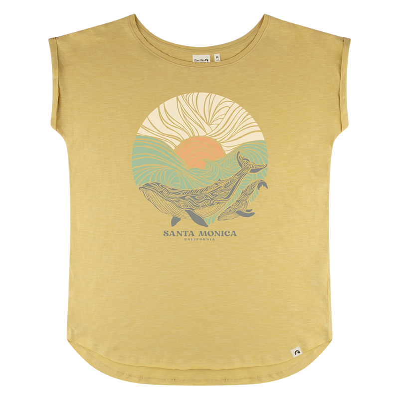 Santa Monica Whales Women's Tee - Honey