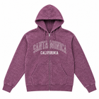 Santa Monica California Zipper Up - Heather Plum