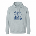 Santa Monica Ladies Heather Corded Hoodie - Light Blue