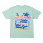Santa Monica London Fog Surf / Car Dyed Tee - Mint B