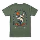 Santa Monica Reclaim Shark Midweight T-shirt - Heather Forest B