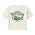 Santa Monica Rig a Roll Palm/Surf Board Tee - Ivory (Back)