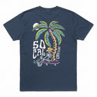 Santa Monica So Cal Slow Grind Tshirt - DSL Blue Back