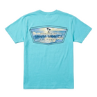 Santa Monica Sunset Beach w/ Palm Trees Tee - Lagoon B