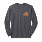 A dark gray long-sleeve t-shirt with a small vintage-style 'Shasta Route 66 California' graphic on the left chest, displayed on a clean white background.
