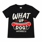 Santa Monica What Up Dog Youth Prem Tee - Black