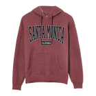 Santa Monica California Heather Plum Hoodie Sweater