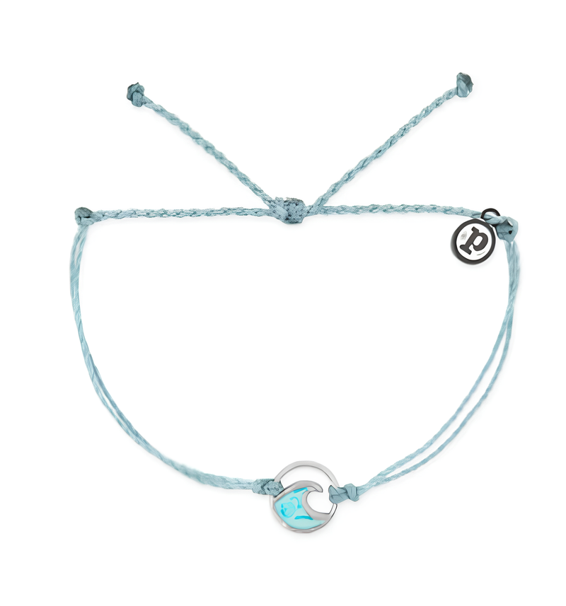 Pura Vida Ombre Wave Silver Charm Bracelet