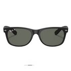 Ray-Ban New Wayfarer Classic Matte Rubber Black, Green Lenses Front