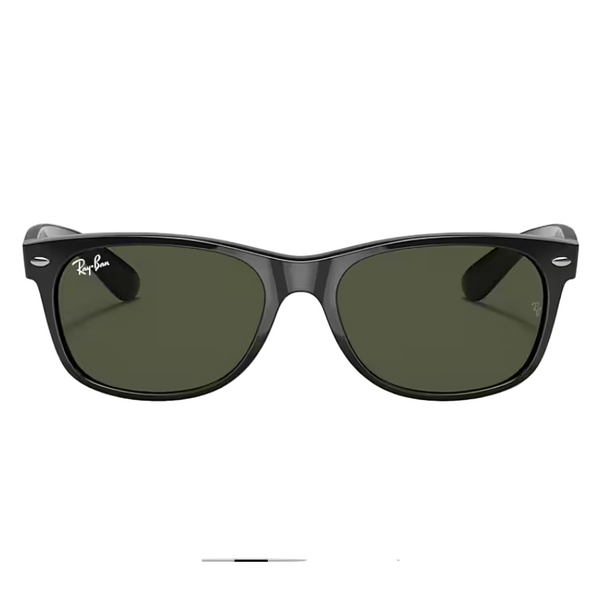 Ray-Ban New Wayfarer Classic Polished Black, G-15 Green Lenses