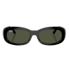 Ray-Ban RB2221 Polished Black, Green Lenses Front