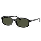 Ray-Ban RB2232 SAM Polished Black, Green Lenses Side view