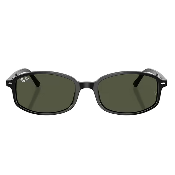 Ray-Ban RB2232 SAM Polished Black, Green Lenses Front