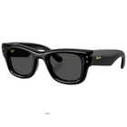 Ray-Ban Wayfarer Puffer Polished Black, Ultra Black Lenses Back