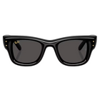 Ray-Ban Wayfarer Puffer Polished Black, Ultra Black Lenses Front