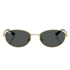 Ray-Ban RB3774D Polished Arista Gold, Dark Grey Lenses Front