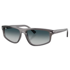 Ray-Ban RB2225 Matte Opal Light Grey, Grey Gradient Blue Lenses side