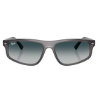 Ray-Ban RB2225 Matte Opal Light Grey, Grey Gradient Blue Lenses