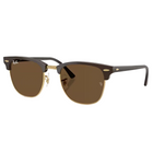 Ray-Ban Clubmaster Classic Polished Brown & Gold, Dark Brown Lenses