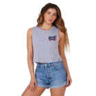 Salty Crew Seventies Athletic Heather Cropped Tank