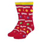 Crazy Socks Men's Crew Folded Skittles All Over