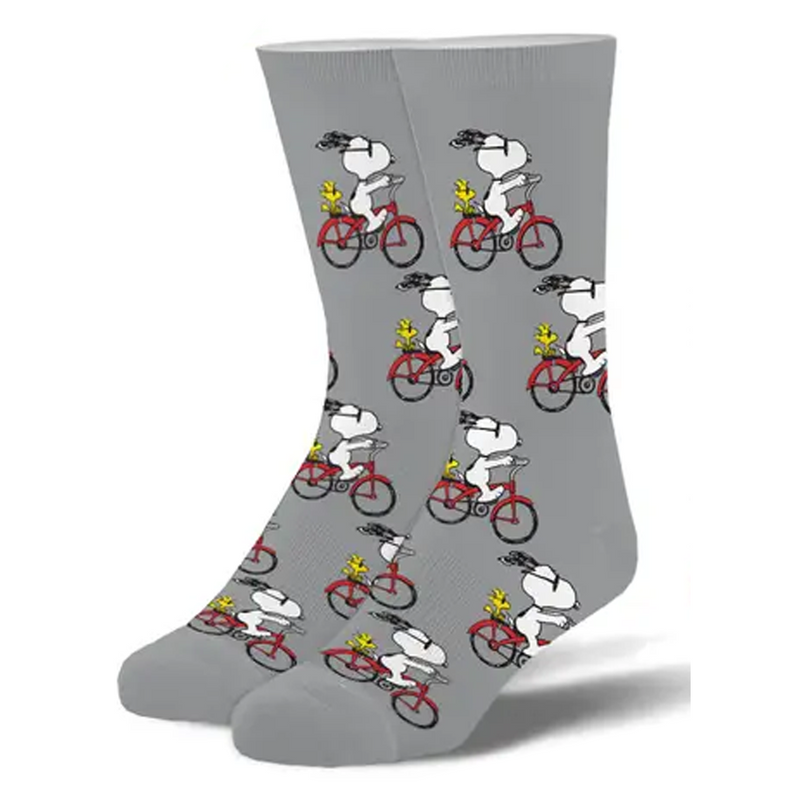 Crazy Socks Men's Crew Folded - Snoopy & Woodstock