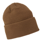 Soft Ribbed Knit Beanies Hat - Brown