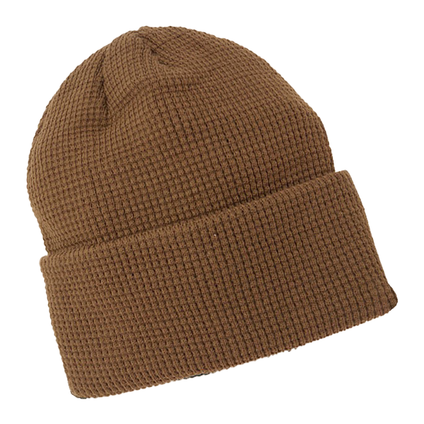 Soft Ribbed Knit Beanies Hat - Brown