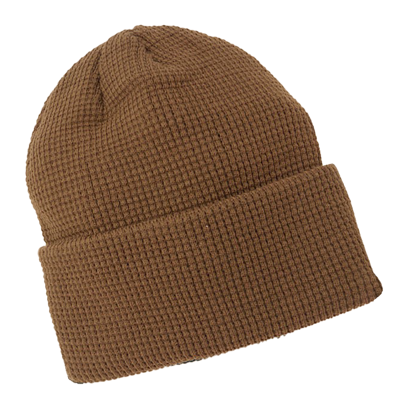 Soft Ribbed Knit Beanies Hat - Brown