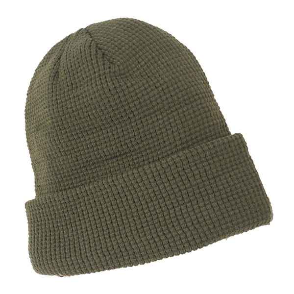 Soft Ribbed Knit Beanies Hat - Tan