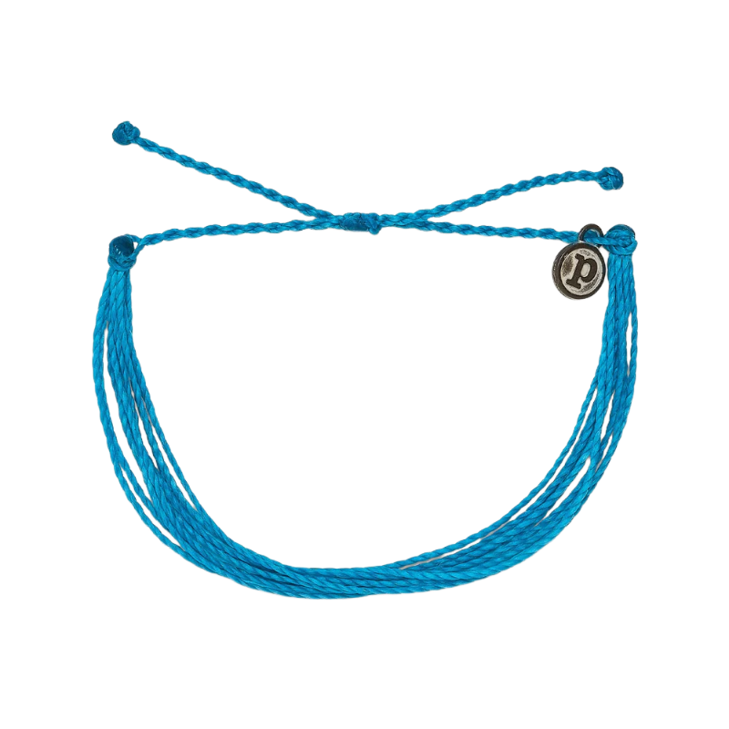 Pura Vida Solid Original Neon Blue Bracelet