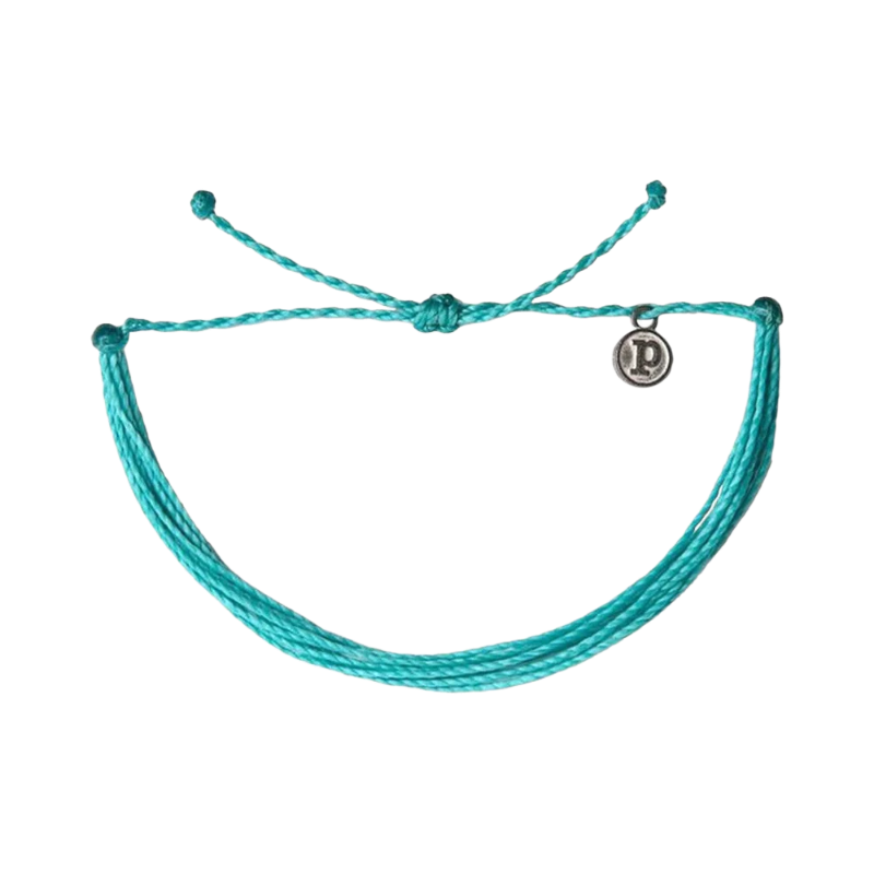 Pura Vida Solid Original Bracelet - Pacific Blue