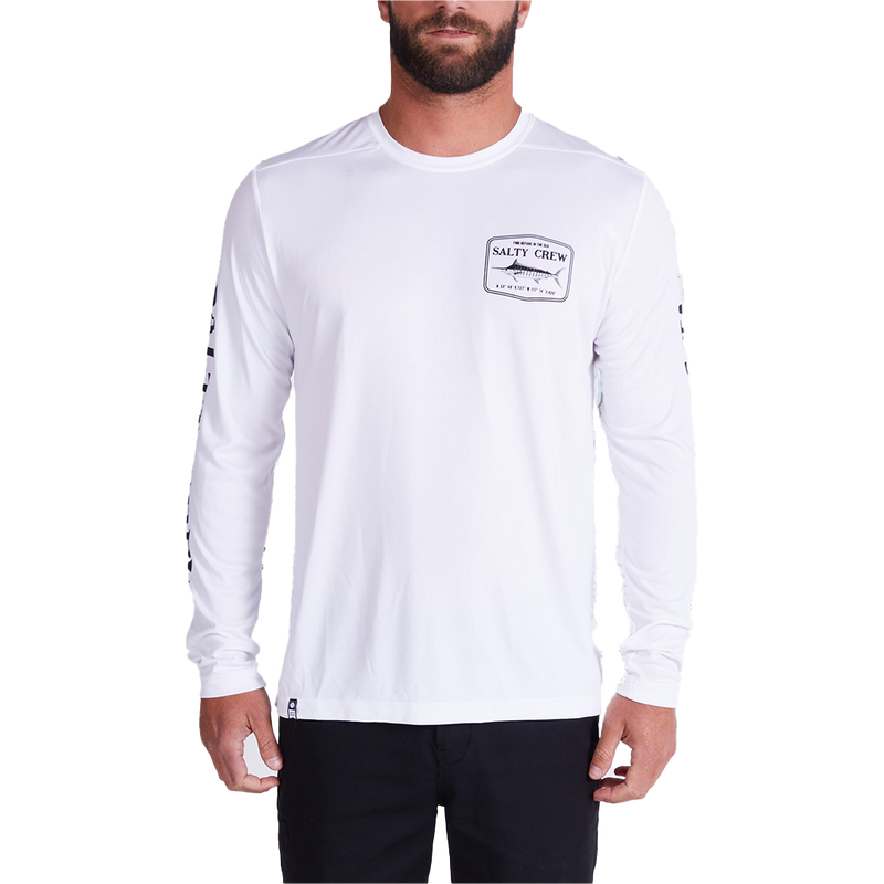 Salty Crew Stealth White Long Sleeve Sunshirt Front