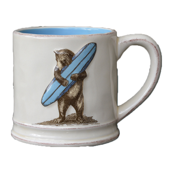 SF Mercantile California Surf Bear Mug – Sand 'n Surf