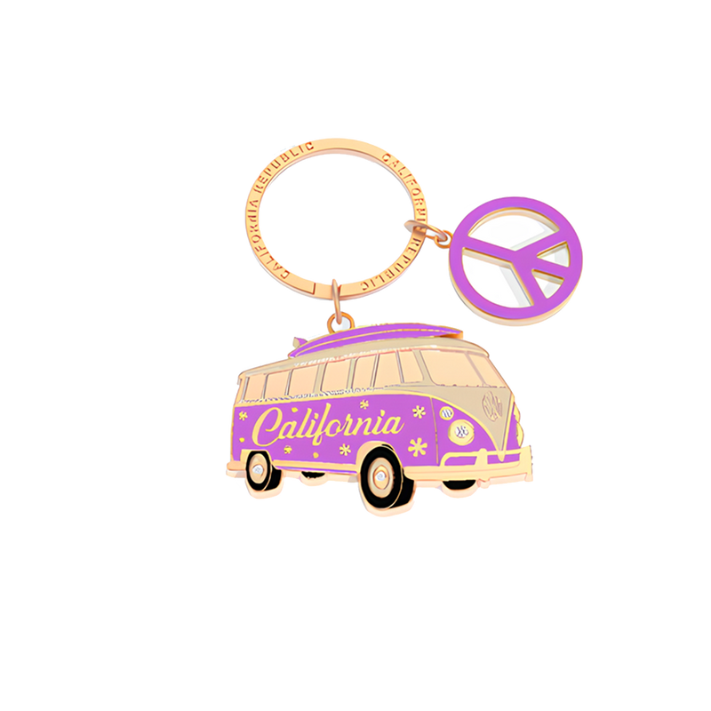 Kitchen Chic Cali Keychain Surfing California Purple