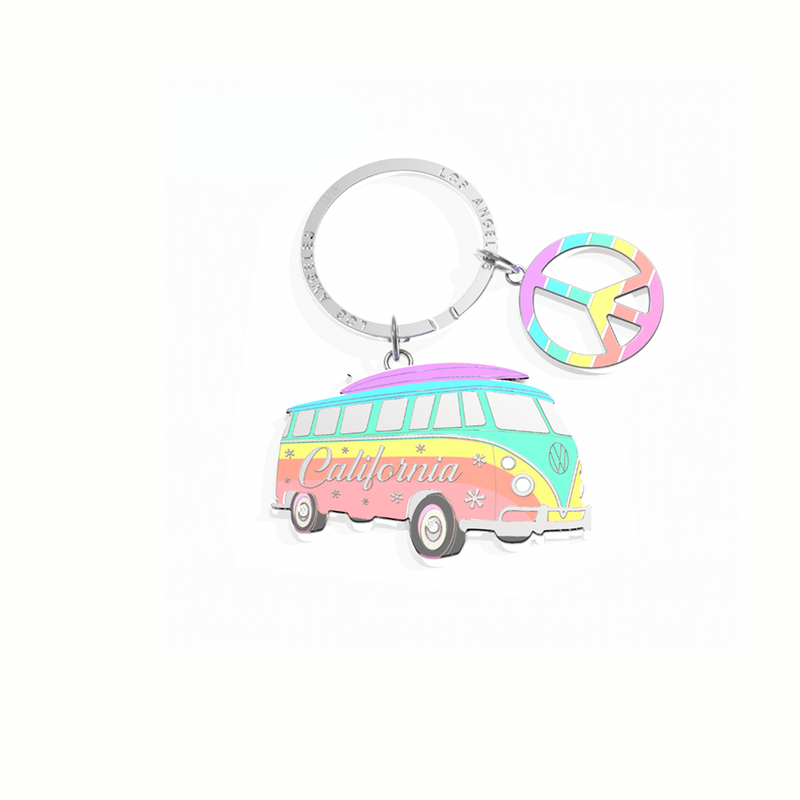 Kitchen Chic Cali Keychain Surfing California Rainbow 2