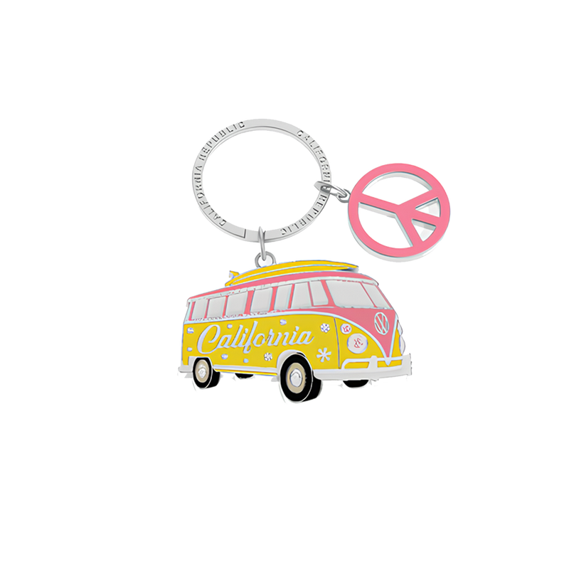 Kitchen Chic Cali Keychain Surfing California Yellow