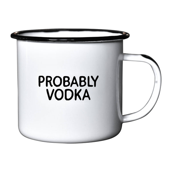 Swag Brewery Probably Vodka Enamel Mug