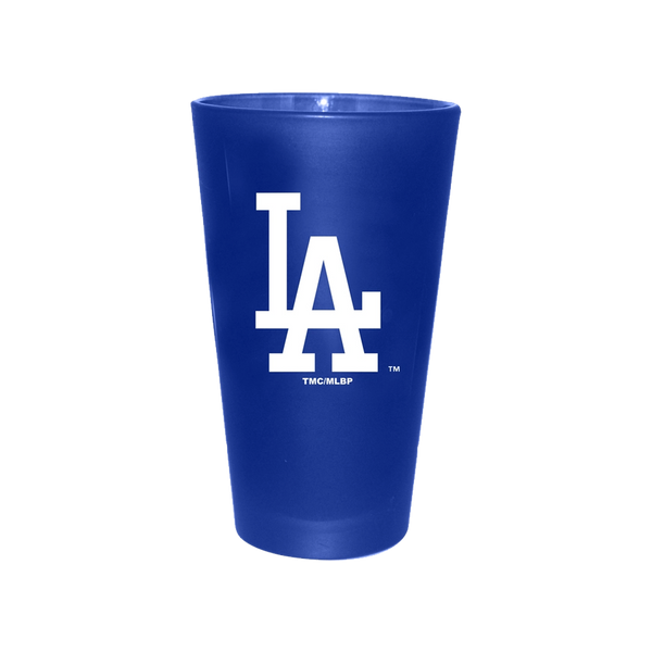 16oz LA Dodgers Team Color Frosted Pint 